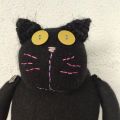 czarny kot ze swetra